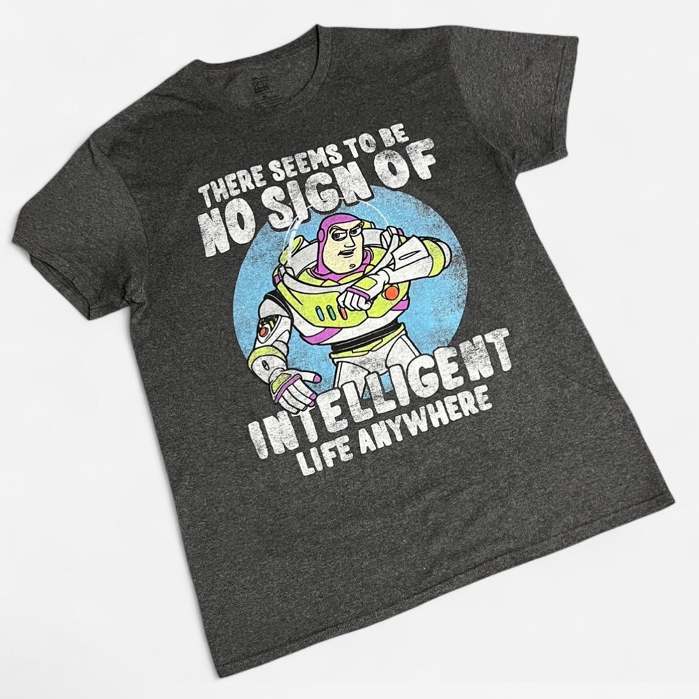 Buzz Lightyear Gray T-Shirt Size Medium